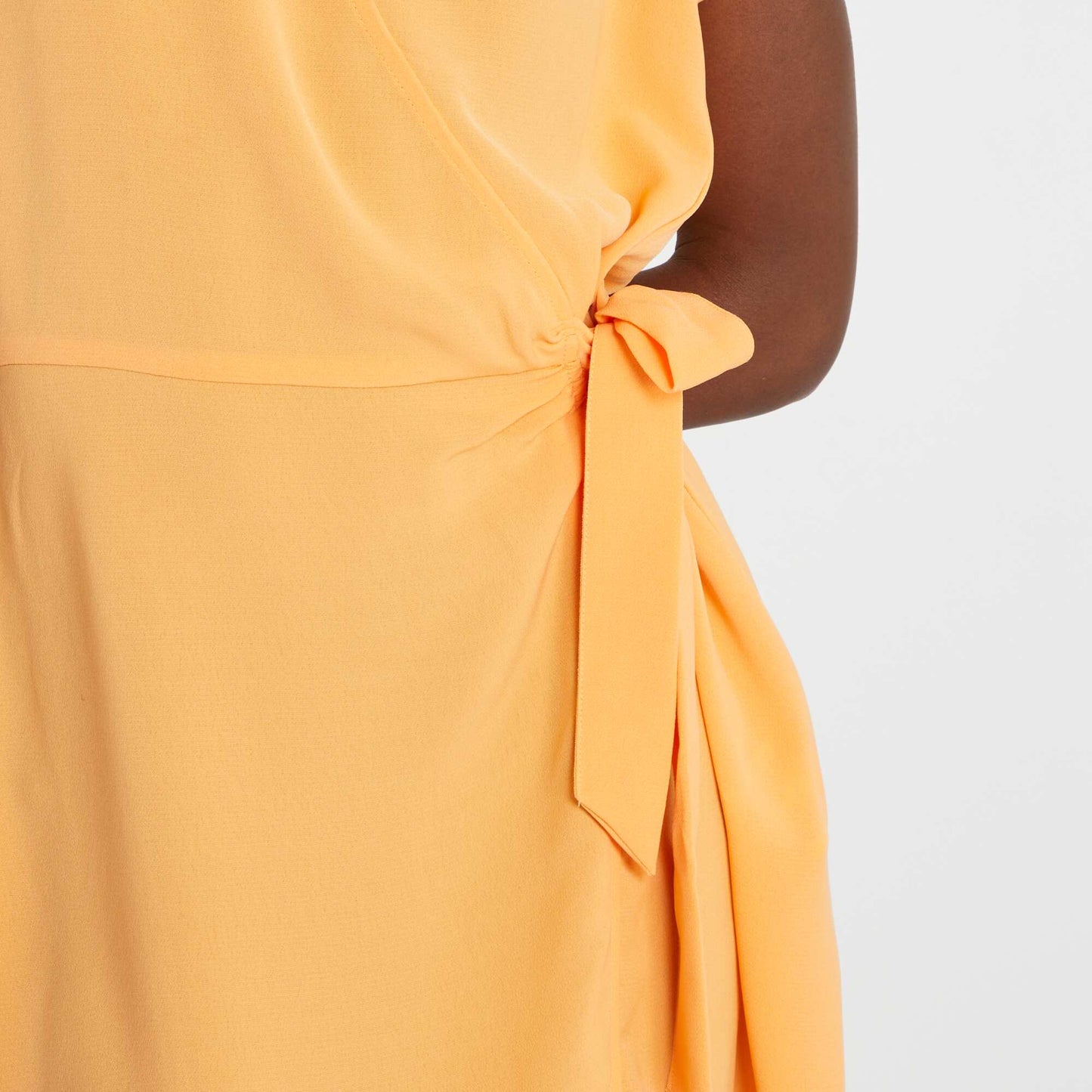 Robe courte sans manches Orange