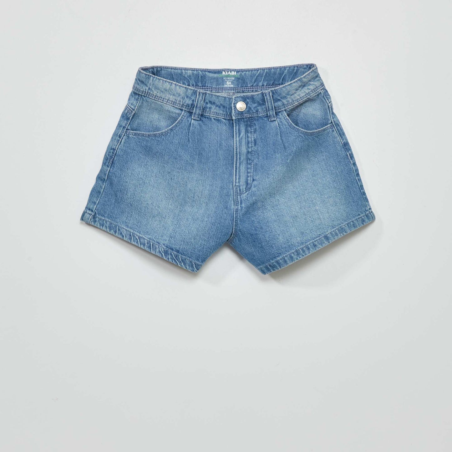 Short en jean loose Bleu