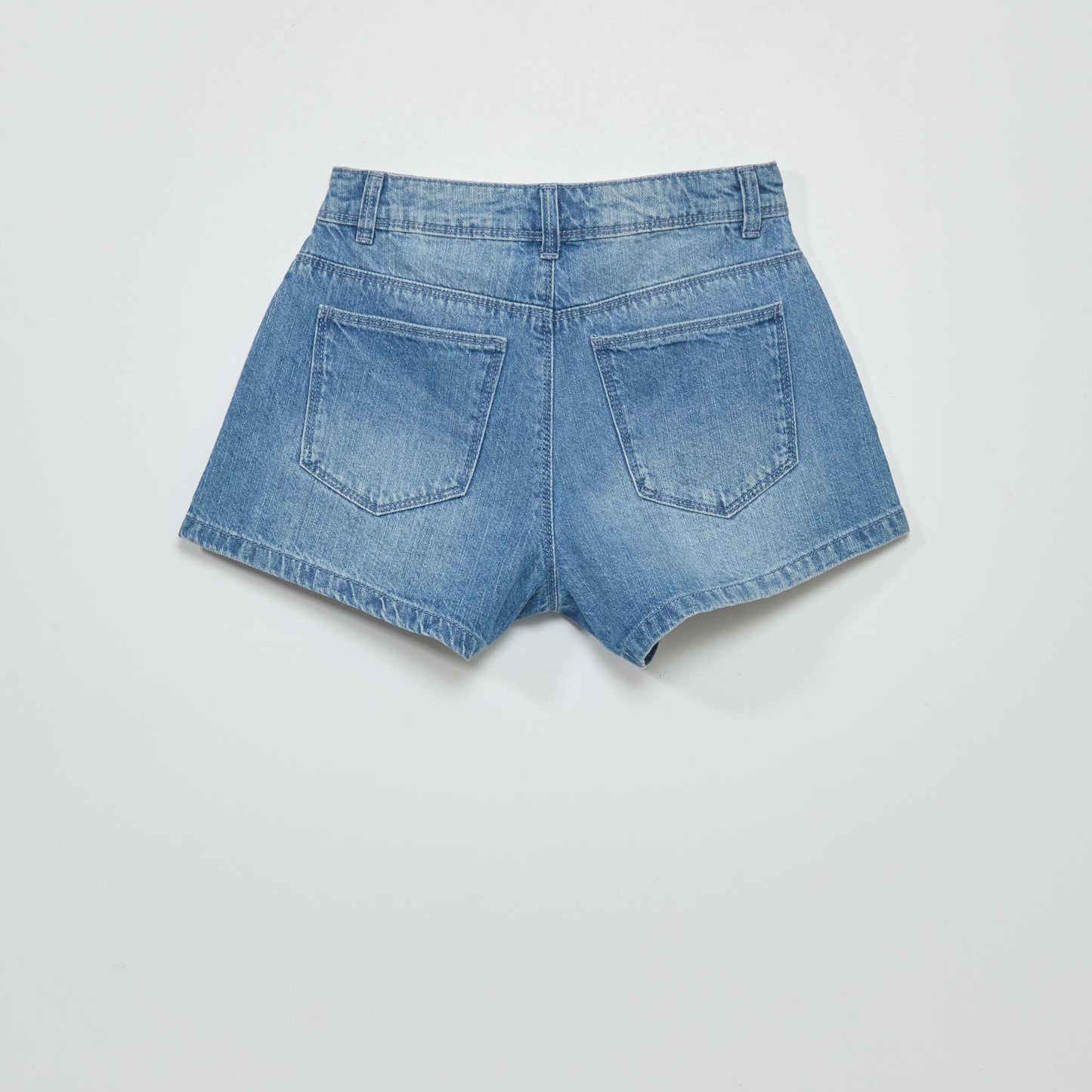 Short en jean loose Bleu