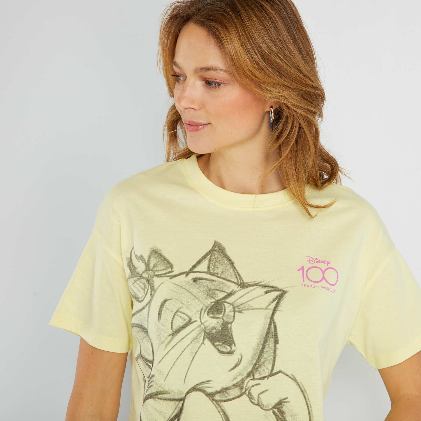 T-shirt en coton 'Disney' Jaune