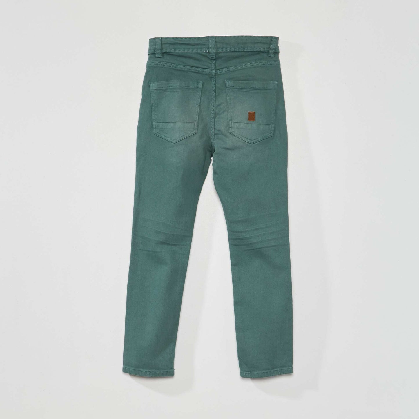 Jean slim stretch vert de gris