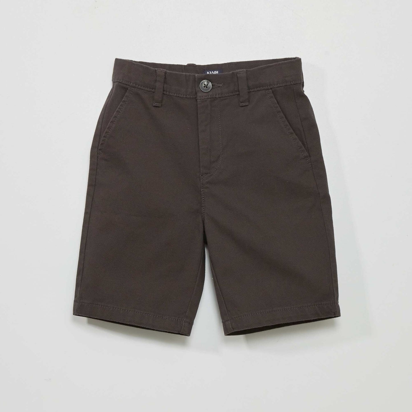 Bermuda chino slim gris foncé