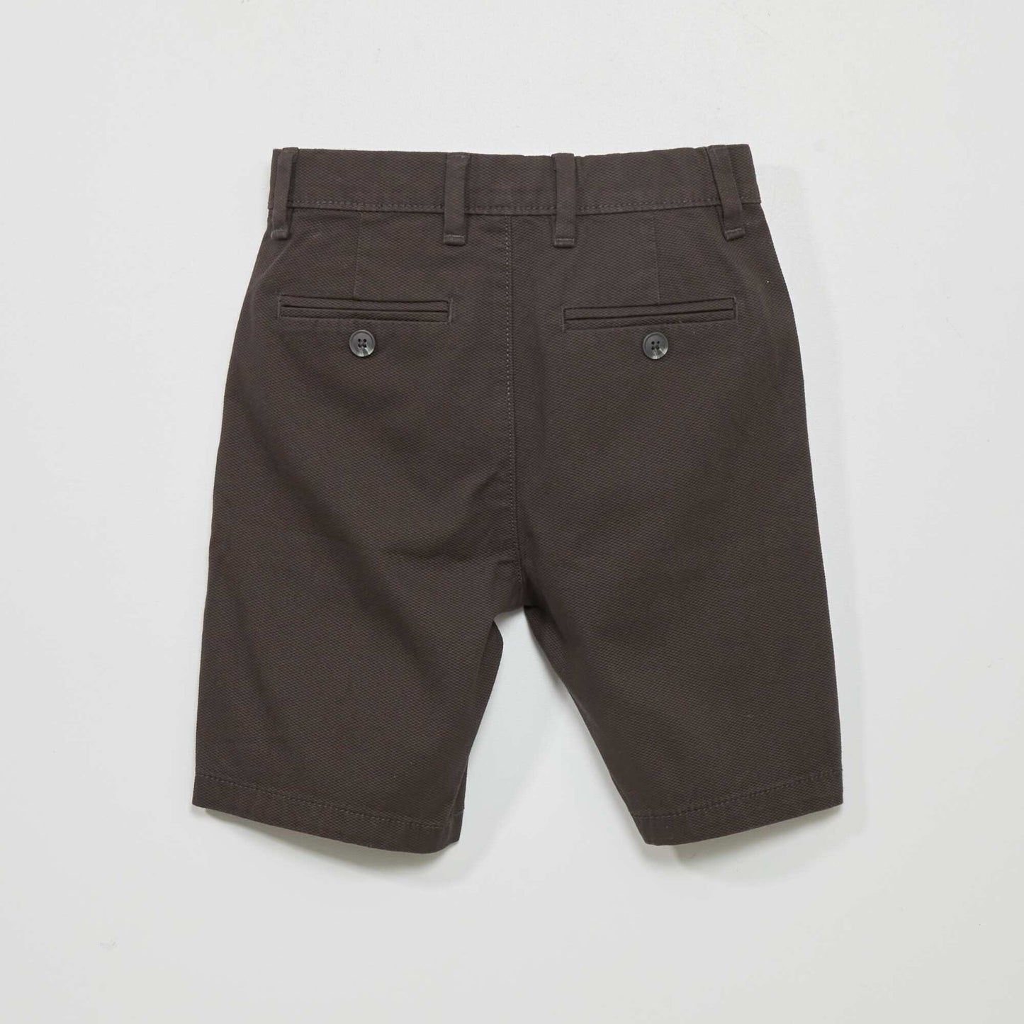 Bermuda chino slim gris foncé