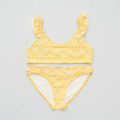 Maillot de bain 2 pièces Jaune