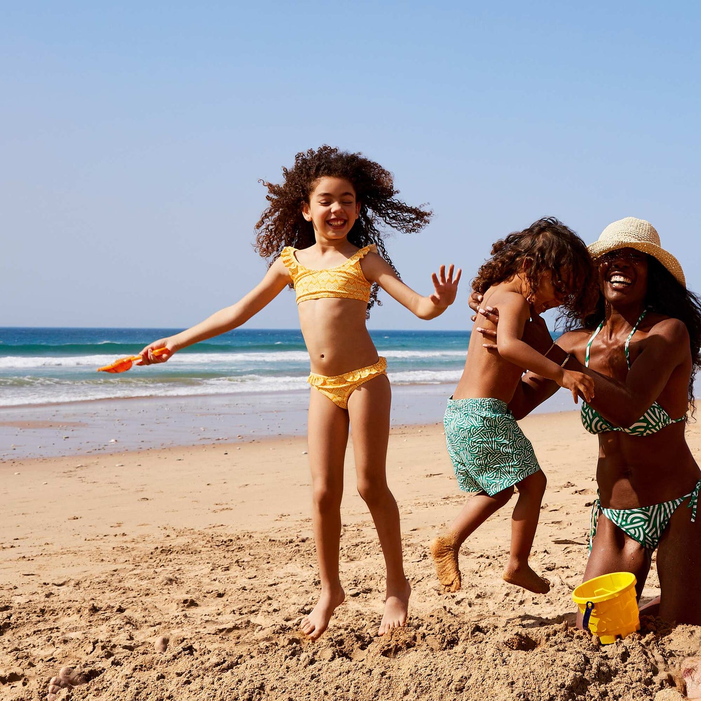 Maillot de bain 2 pièces Jaune