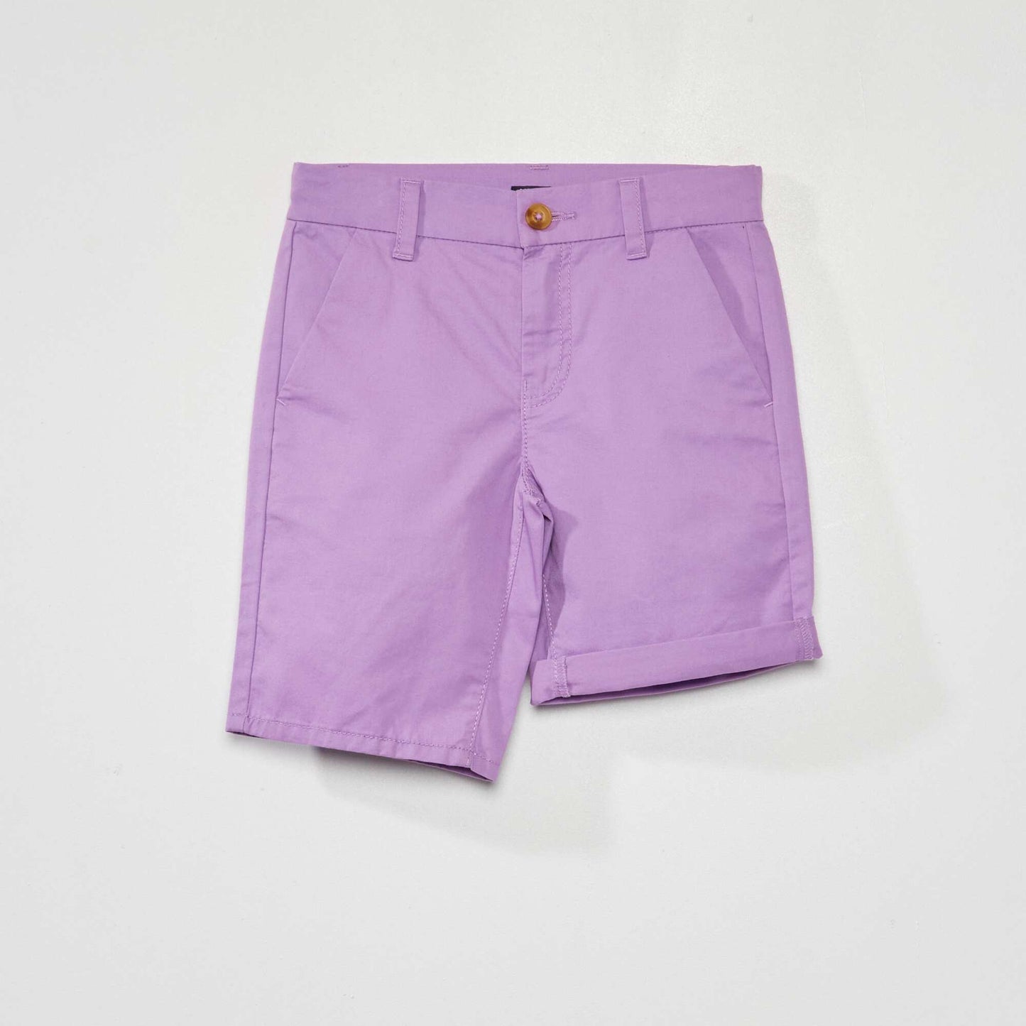 Bermuda chino en twill coloré Violet