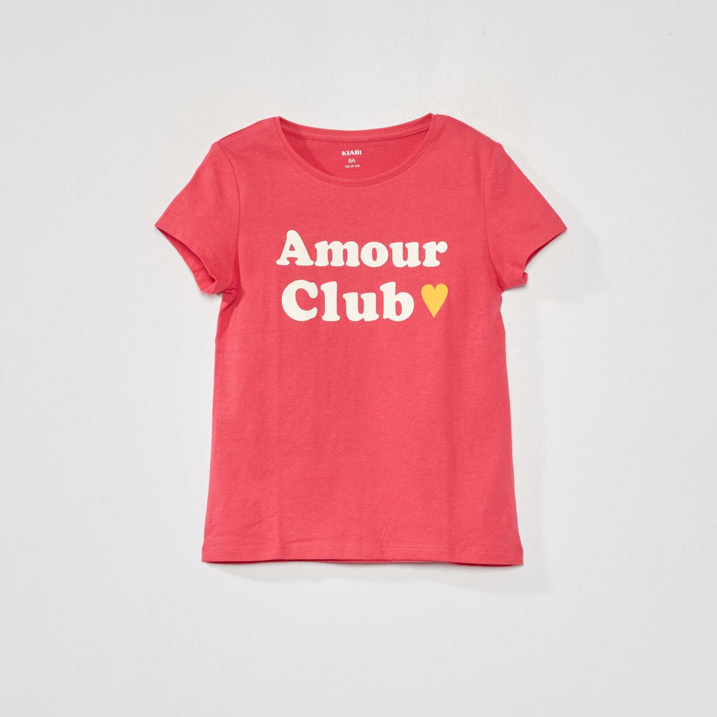 T-shirt en jersey avec imprimé Rose